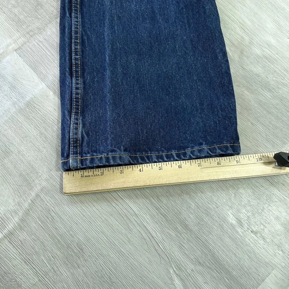Carhartt Jeans Mens 44x30 Blue Relaxed Straight Carpenter‎ Denim Dark Wash